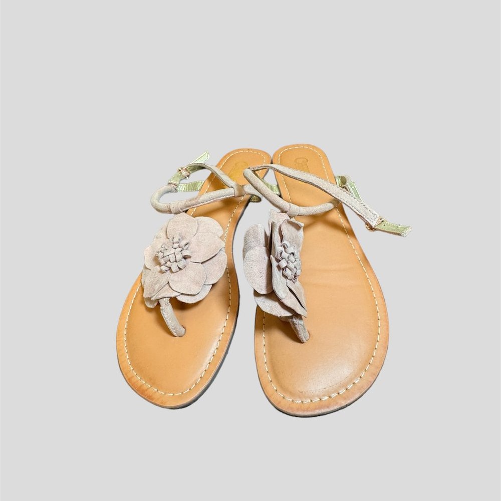 Carlos Santana size 8 blush pink suede leather sandals